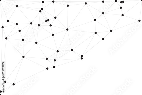 Abstract technology background. Minimalist Geometric Network Pattern. Connected dots and lines abstract background. Abstract internet connection network technology graphic design background. Network