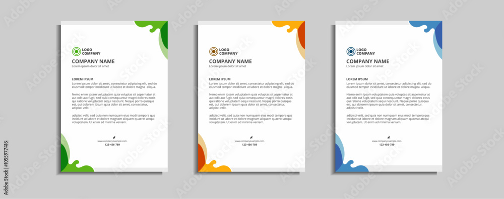modern corporate letterhead template design modern corporate letterhead template design