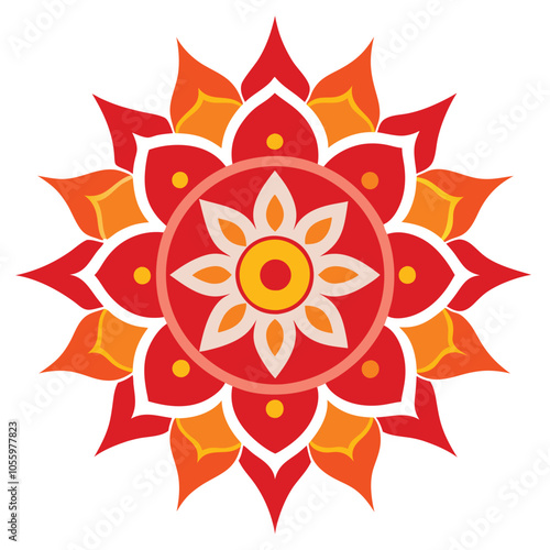 Indian Traditional Mandala art Vector illustration