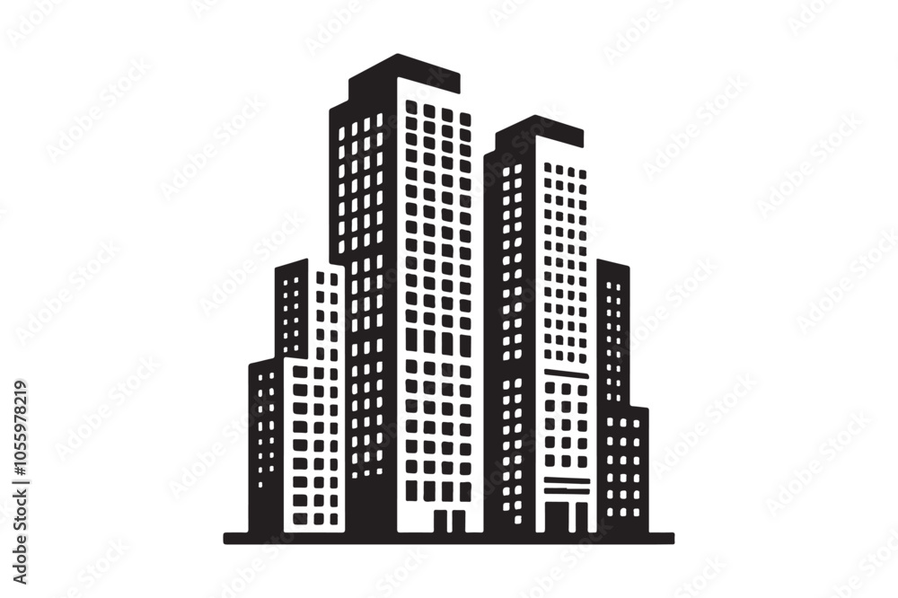 Building Vector silhouette Building Vector silhouette