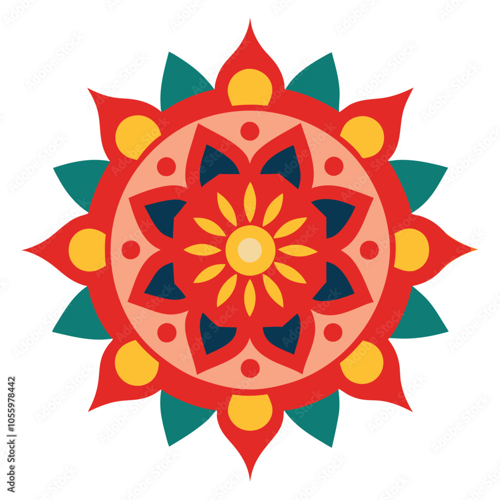 Indian Traditional Mandala art Vector illustration Indian Traditional Mandala art Vector illustration