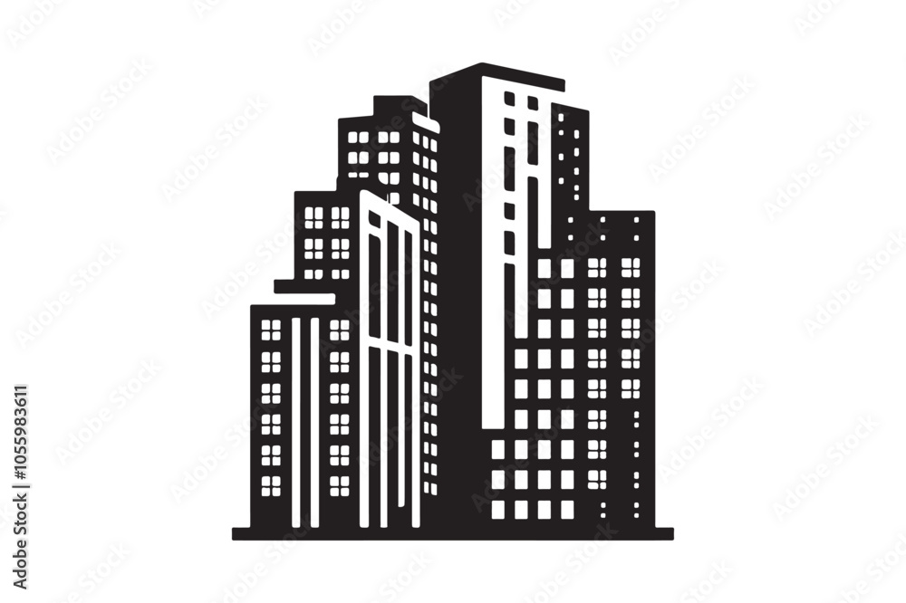 Building Vector silhouette Building Vector silhouette
