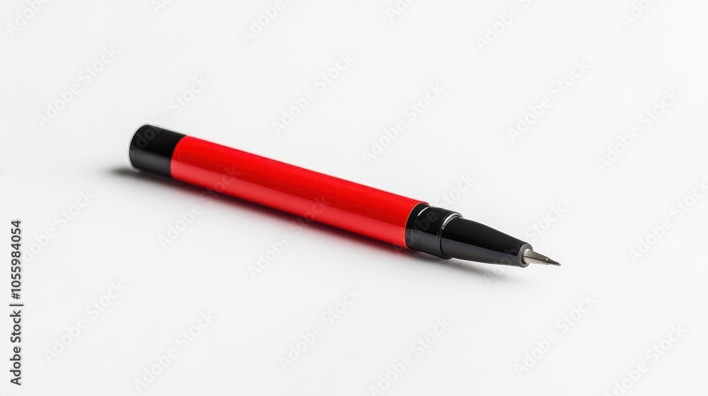 isolated red marker on a clean white background, emphasizing its vibrant color and simplicity, ideal for educational or artistic projects that require a striking visual element isolated red marker on a clean white background, emphasizing its vibrant color and simplicity, ideal for educational or artistic projects that require a striking visual element