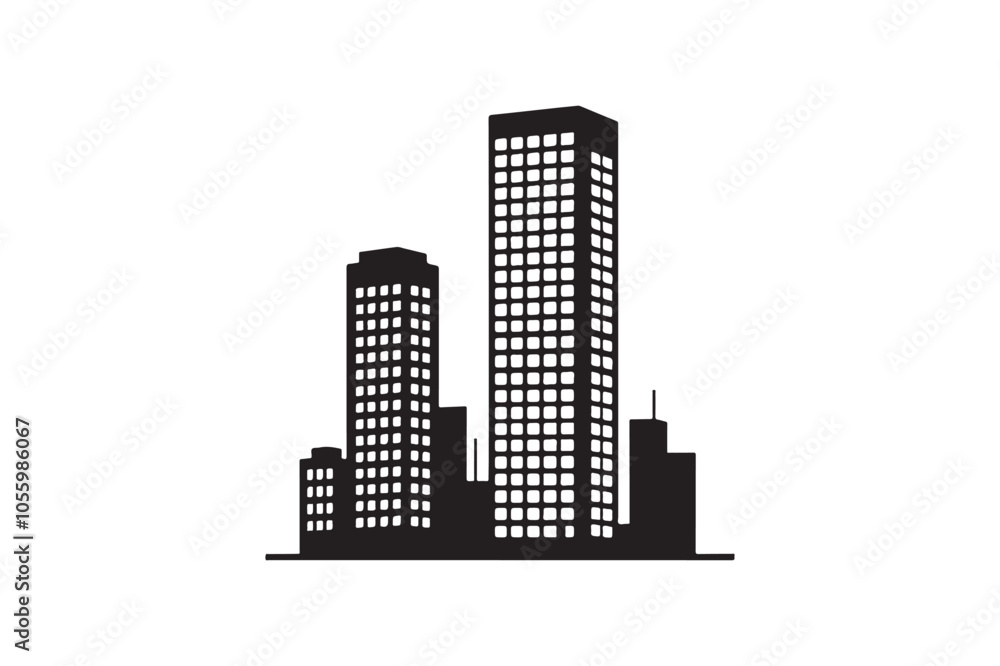 Building Vector silhouette Building Vector silhouette