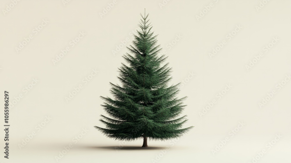 minimalistic christmas tree isolated on white minimalistic christmas tree isolated on white