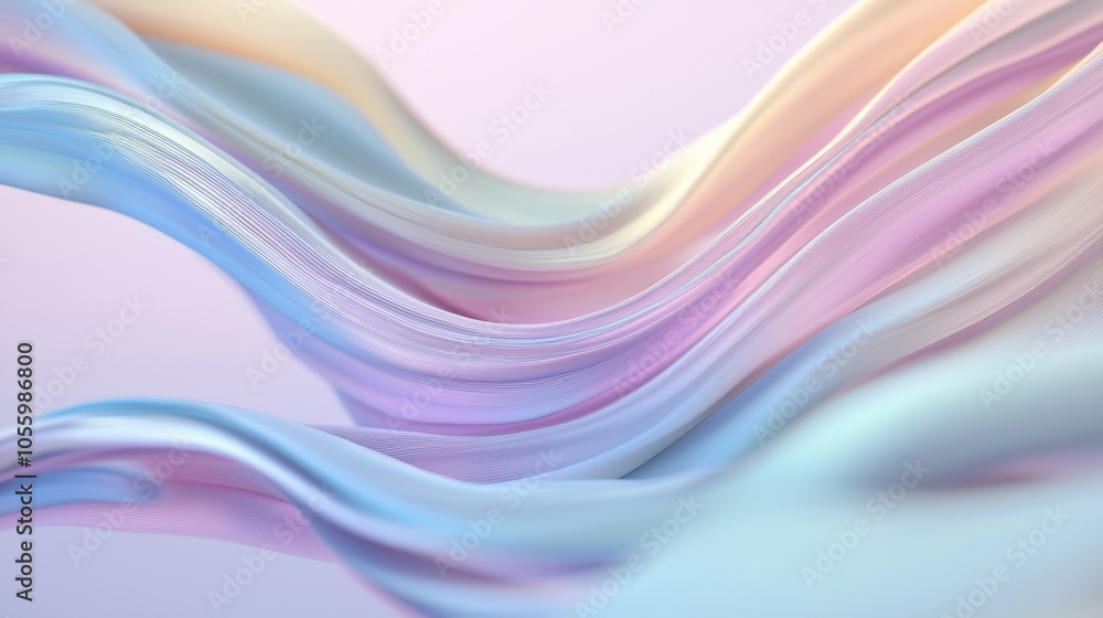 A colorful, flowing wave of fabric with a purple hue A colorful, flowing wave of fabric with a purple hue