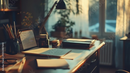 Capture the focus zone with a simple, undistracted workspace photo