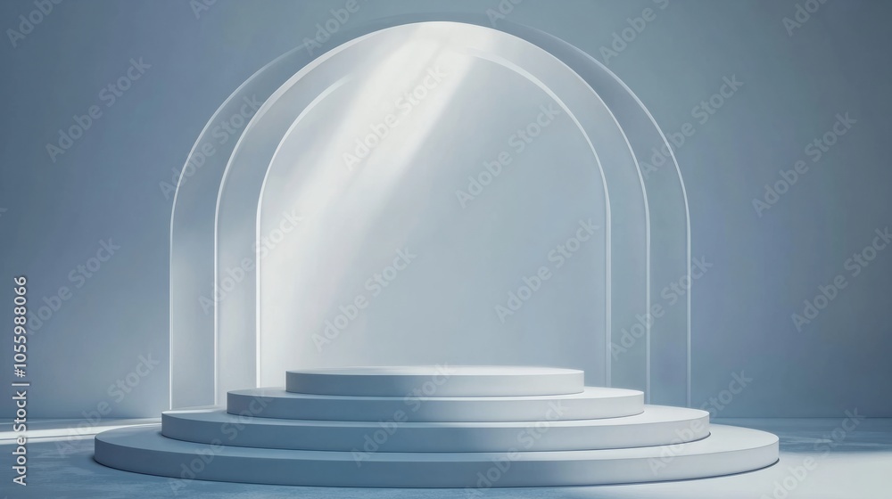 3d rendered minimalistic empty podium 3d rendered minimalistic empty podium