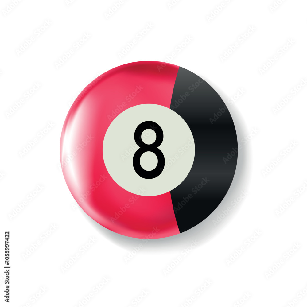 Black and red Pool 8 ball icon vector | Billiard icon | Eightball Graphics Black and red Pool 8 ball icon vector | Billiard icon | Eightball Graphics