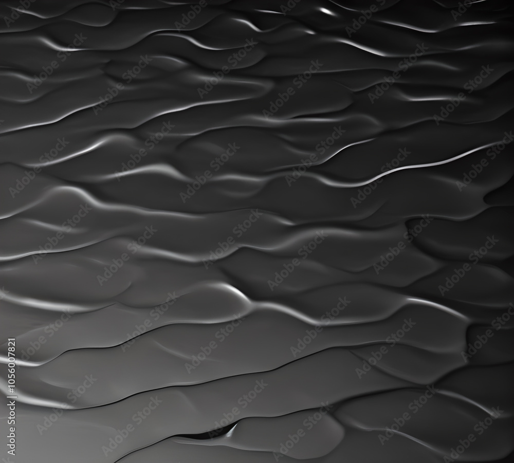 black wavy texture background, soft transition of colors and tones, new format, neat cracks, 8k quality.Generative AI black wavy texture background, soft transition of colors and tones, new format, neat cracks, 8k quality.Generative AI