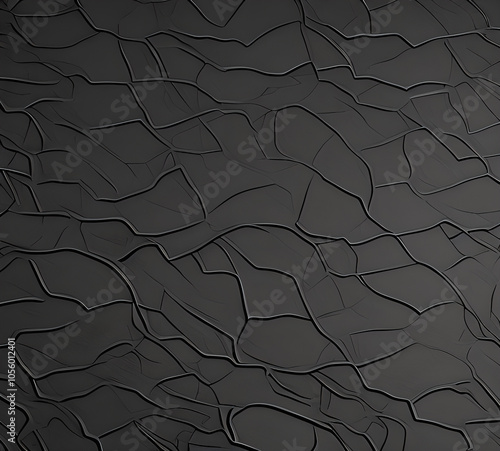 black wavy texture background, soft transition of colors and tones, new format, neat cracks, 8k quality.Generative AI