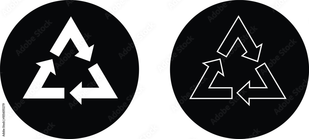 illustration of an background with text set recycle icons illustration of an background with text set recycle icons