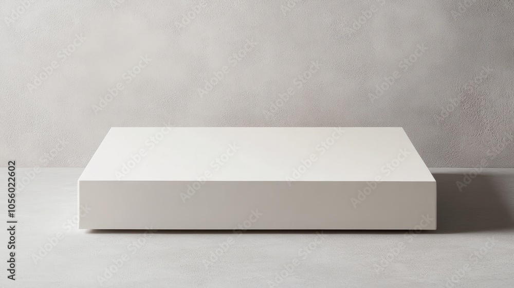 3d minimalistic white podium against white background 3d minimalistic white podium against white background