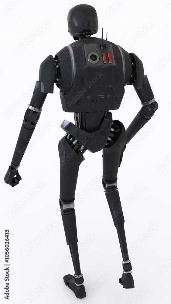 ai robot running with white background ai robot running with white background
