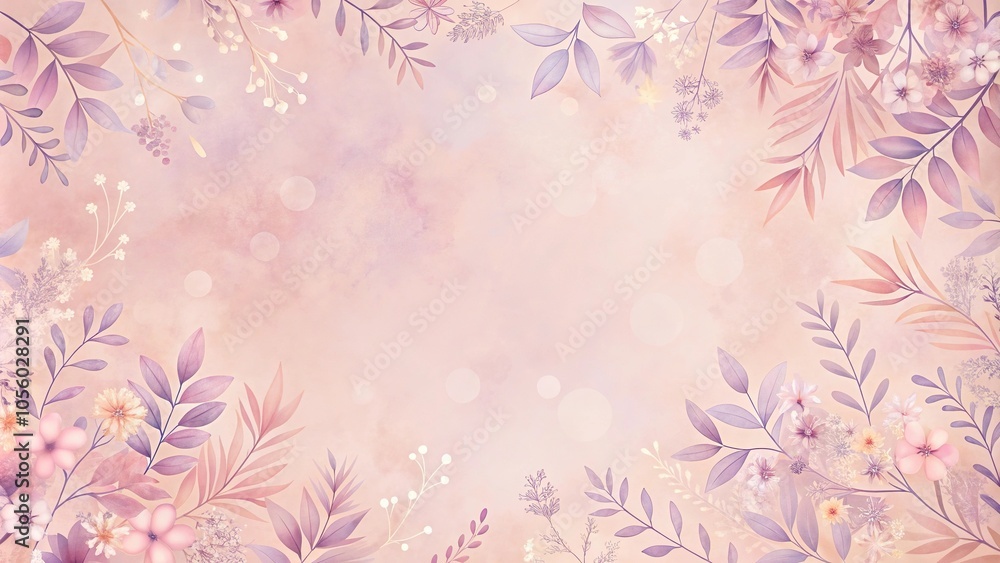 Soft pastel pink background with a delicate floral pattern featuring soft peach and lavender hues, watercolor style, soft colors, pink background Soft pastel pink background with a delicate floral pattern featuring soft peach and lavender hues, watercolor style, soft colors, pink background