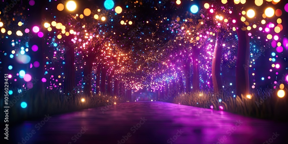 Softly blurred lights creating a dreamy ambiance, perfect for background use in artistic presentations Softly blurred lights creating a dreamy ambiance, perfect for background use in artistic presentations