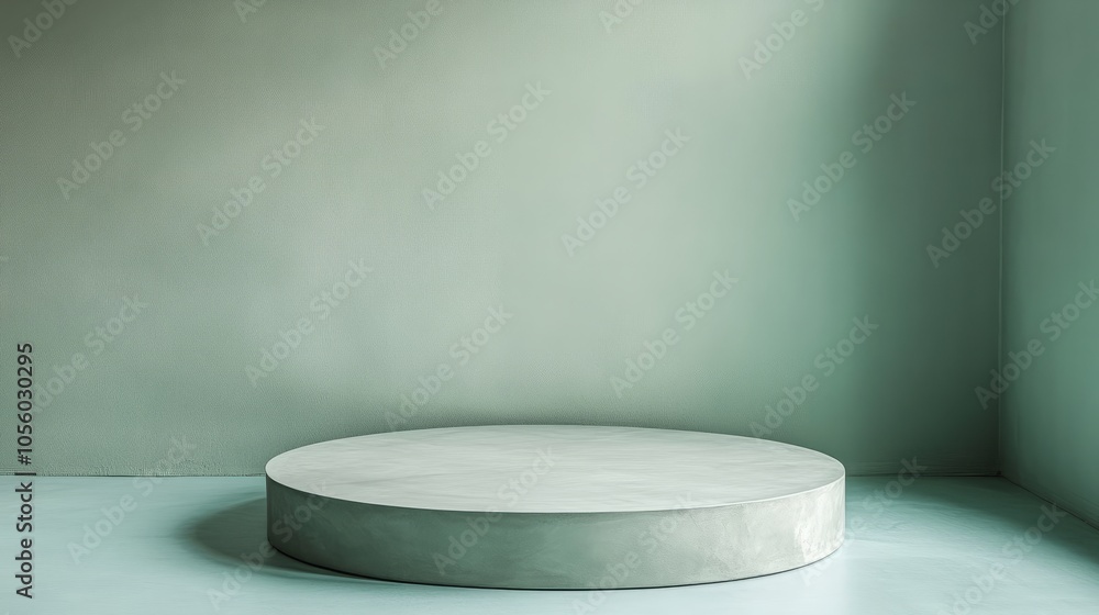 super minimalistic light green podium super minimalistic light green podium