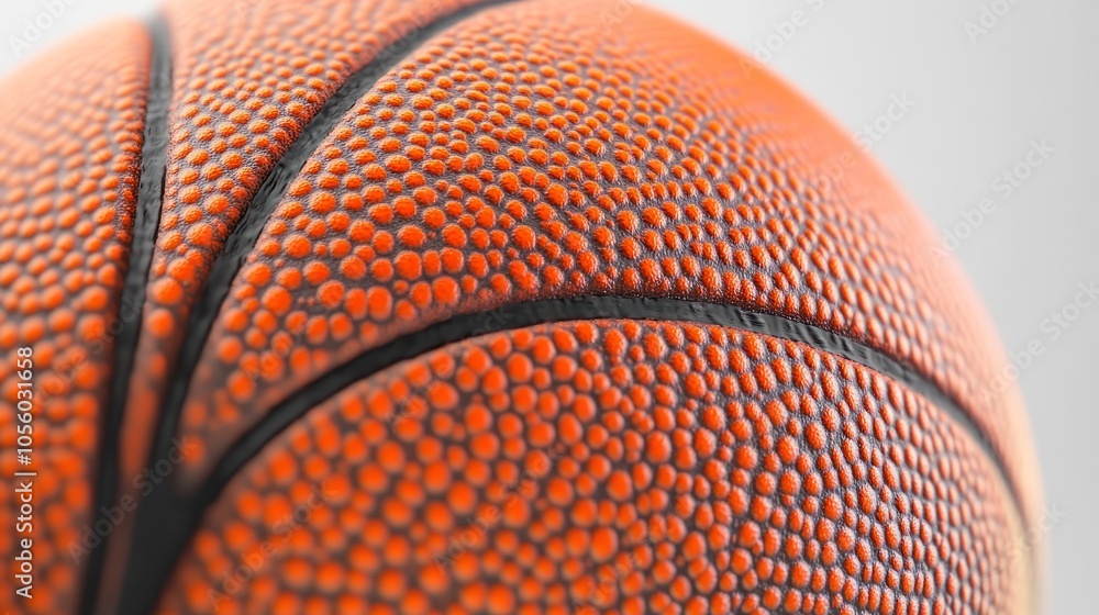 Fototapeta premium Close-up of a basketball texture