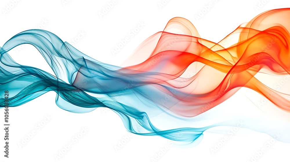 A smooth, flowing watercolor abstract with a large, clear area for text A smooth, flowing watercolor abstract with a large, clear area for text