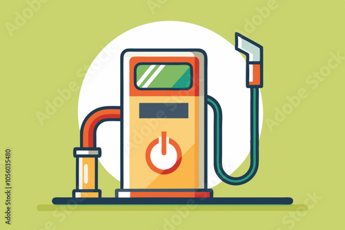 Vehicle Fuel Pump vector art illustration