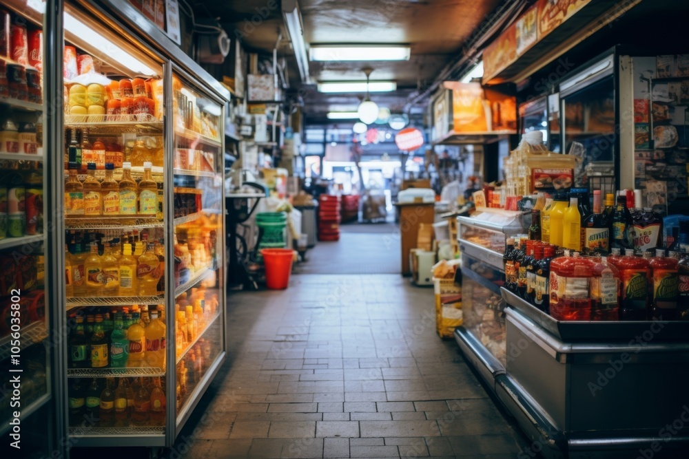 Interior of a bodega store in New York Interior of a bodega store in New York