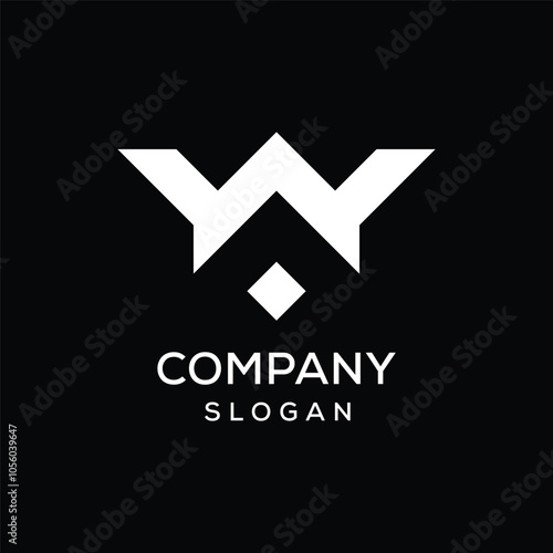 Black and White Letter WA Logo Design Template Free Download Black and White Letter WA Logo Design Template - GFXLoad