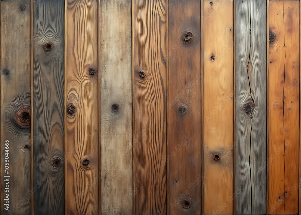 Wooden grunge textures appear on old furniture backgrounds with various wooden tones and timbers for a rustic look.