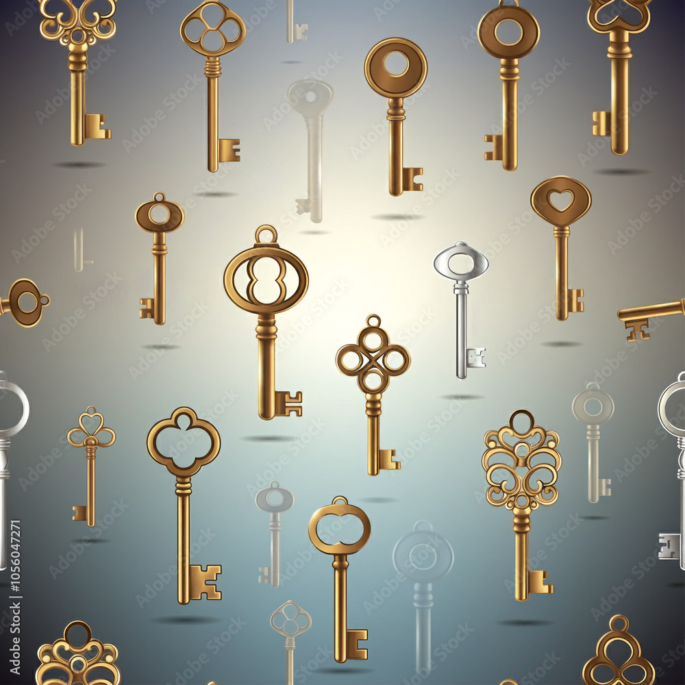 antique keys in gradient background keys pattern texture skeleton key antique keys in gradient background keys pattern texture skeleton key