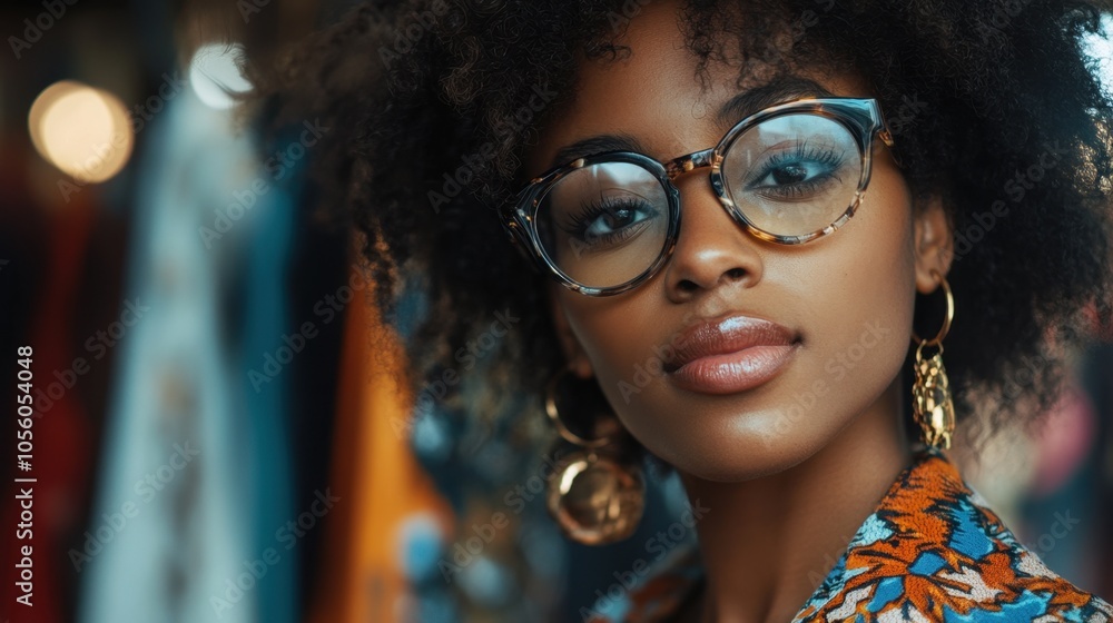 Stylish Woman in Glasses Stylish Woman in Glasses