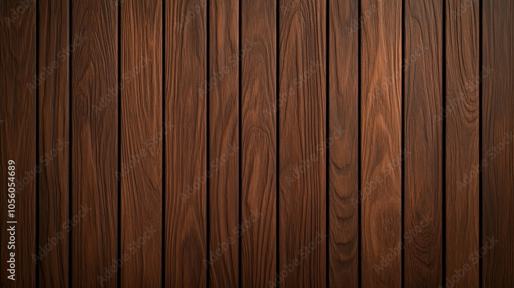 Fototapeta premium Rustic wooden wall with rich grain texture in warm tones