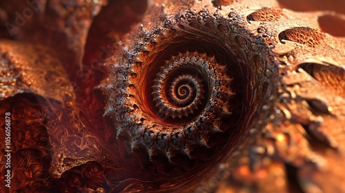 3D rendered fractal pattern