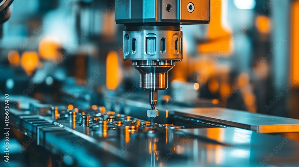 A close-up of workpieces and a jig fixture using a manual quick clamp for electric MIG robotic welding in a factory setting A close-up of workpieces and a jig fixture using a manual quick clamp for electric MIG robotic welding in a factory setting