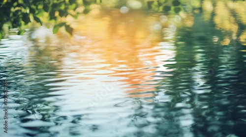 Abstract reflections in water