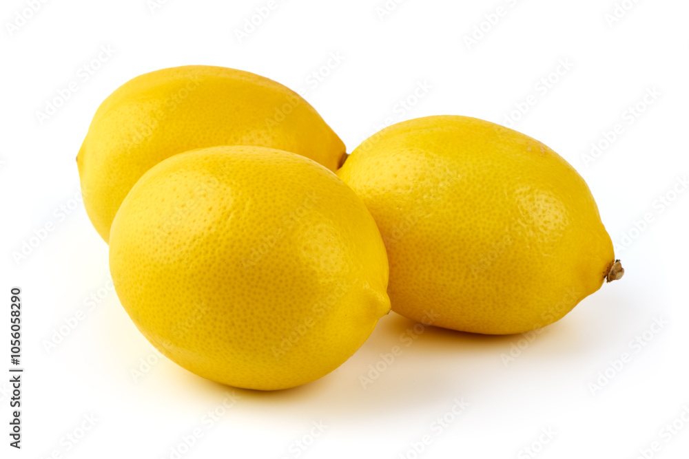 Fresh lemon fruits, isolated on white background. Fresh lemon fruits, isolated on white background.