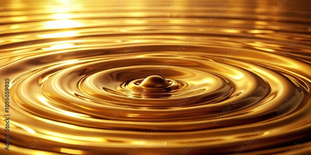 Texture of clear water with golden shimmer, extreme close-up Texture of clear water with golden shimmer, extreme close-up