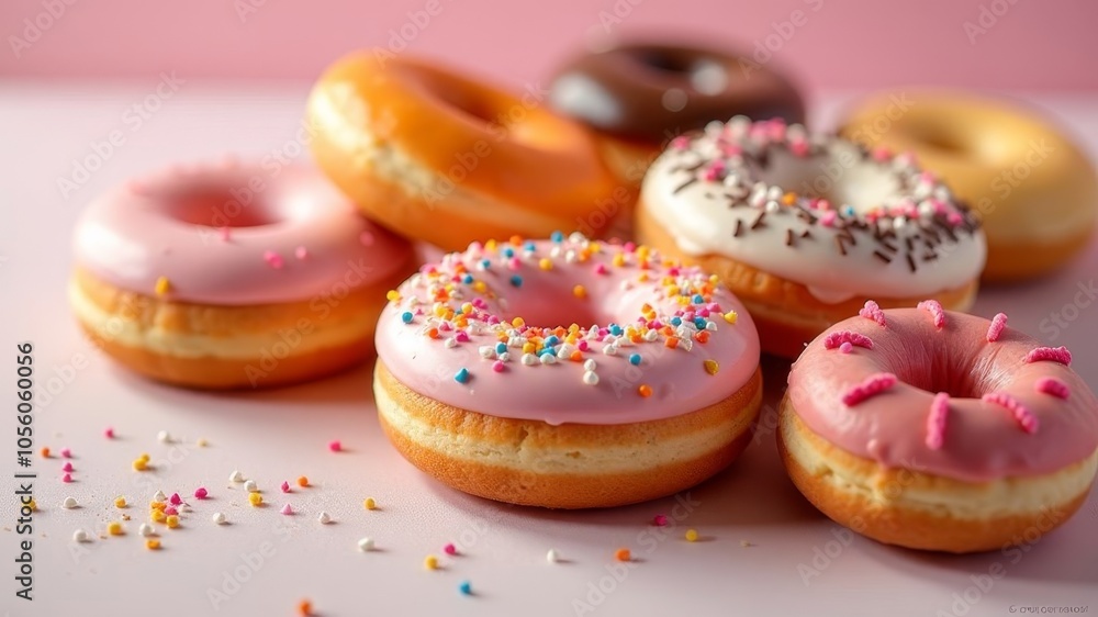 There are a lot of donuts that look delicious There are a lot of donuts that look delicious