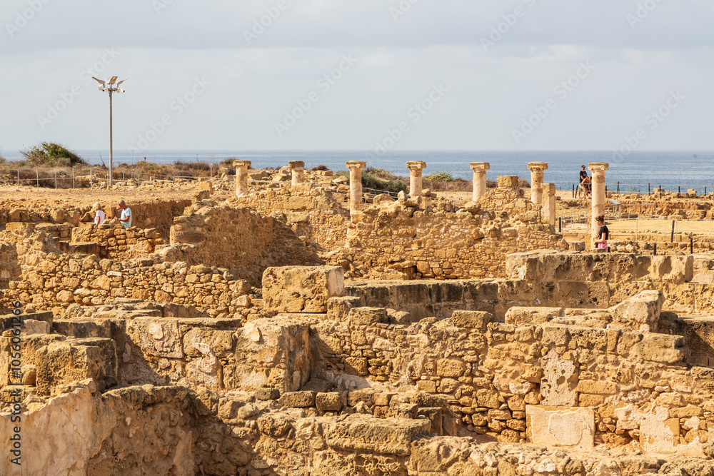 Fototapeta premium Palaipaphos (Old Paphos), one of the most celebrated pilgrimage centres of the ancient Greek world with the sanctuary of Aphrodite, Kouklia, Paphos district, Cyprus