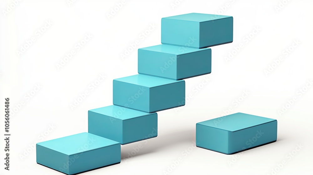 Abstract Minimalist Geometric Staircase Design Abstract Minimalist Geometric Staircase Design