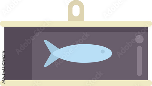 Can of sardines being opened, revealing a preserved fish inside