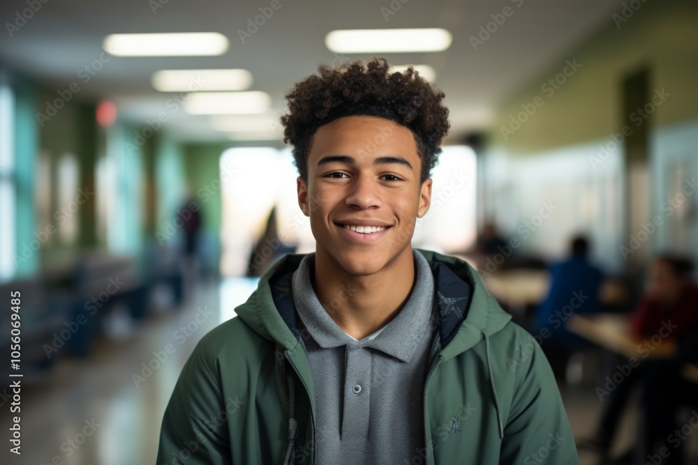 Smiling portrait of a young male student Smiling portrait of a young male student