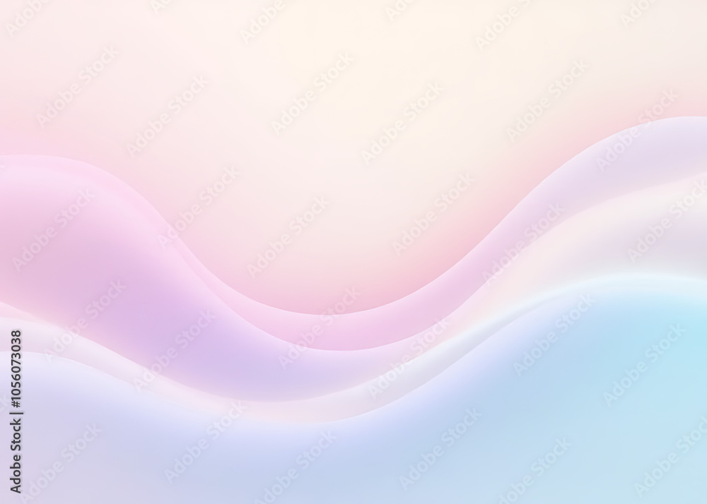 Soft pastel waves on an abstract background work well for app and product design, incorporating gradient colors effectively. Soft pastel waves on an abstract background work well for app and product design, incorporating gradient colors effectively.