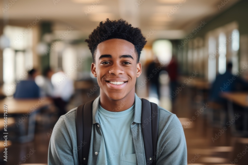Smiling portrait of a young male student Smiling portrait of a young male student
