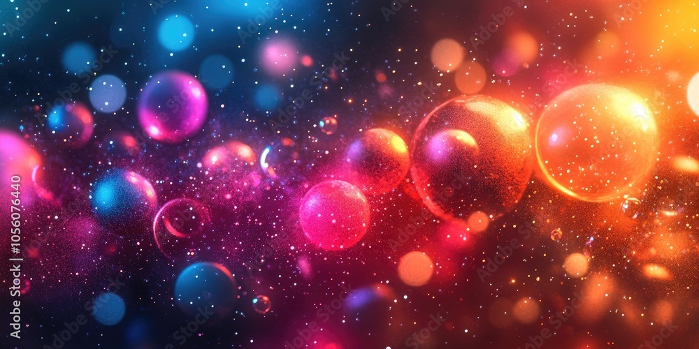 Elegant abstract background featuring vibrant bokeh lights and shimmering stars, perfect for holiday celebrations Elegant abstract background featuring vibrant bokeh lights and shimmering stars, perfect for holiday celebrations