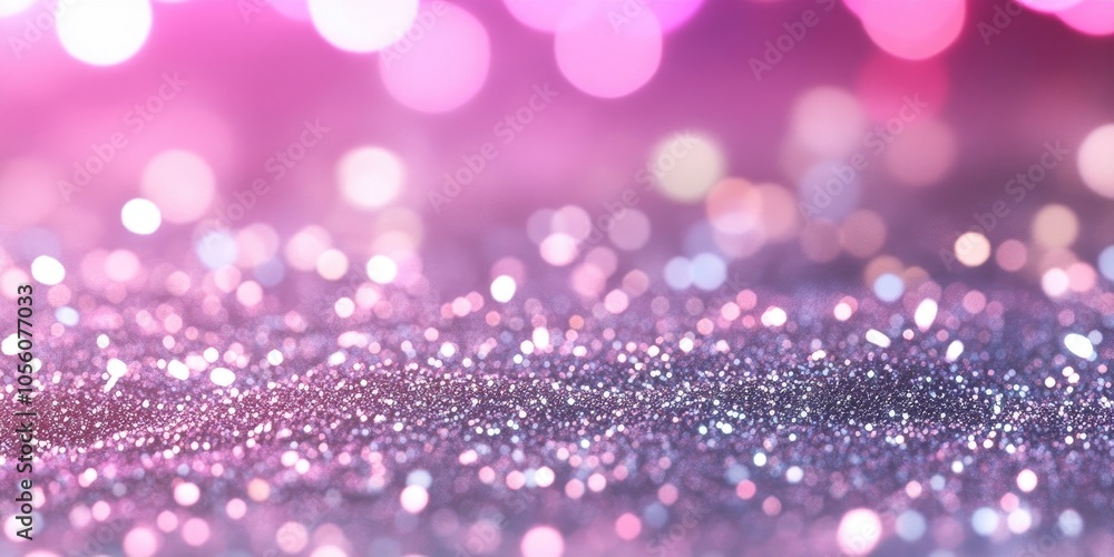 Silver glitter background adorned with vibrant bokeh lights, ideal for festive invitations and celebrations Silver glitter background adorned with vibrant bokeh lights, ideal for festive invitations and celebrations
