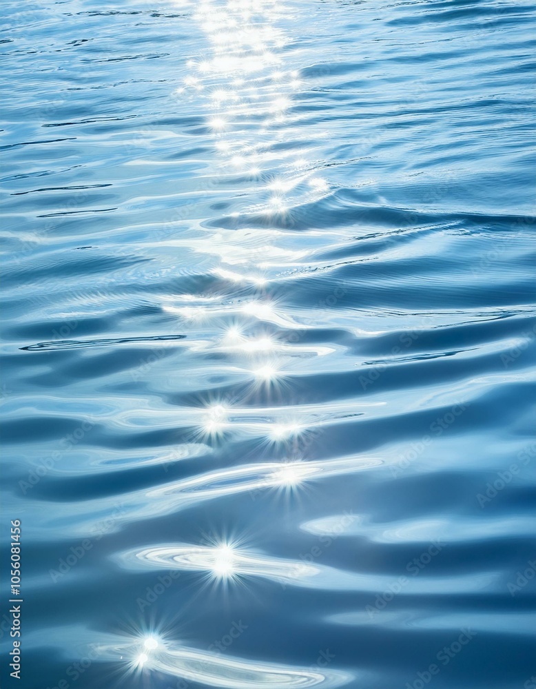 Sunlight reflecting on blue water Sunlight reflecting on blue water
