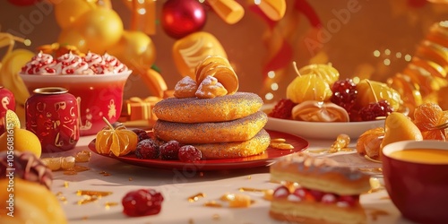 Traditional Kutia dessert featuring poppy seeds, honey, and dried fruit, celebrating Eastern European Christmas Eve traditions photo