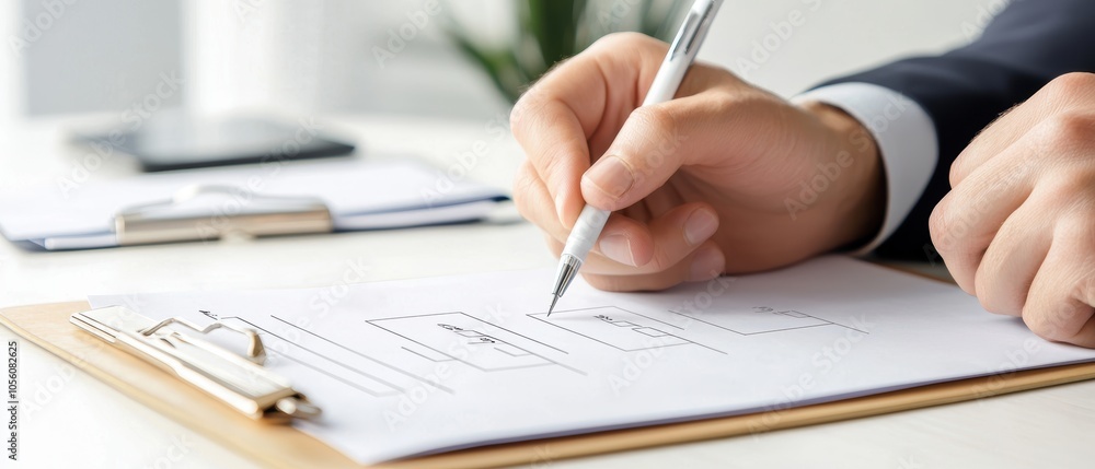 Doctor completing digital checklist, medical quality control concept, healthcare task management, close-up Doctor completing digital checklist, medical quality control concept, healthcare task management, close-up