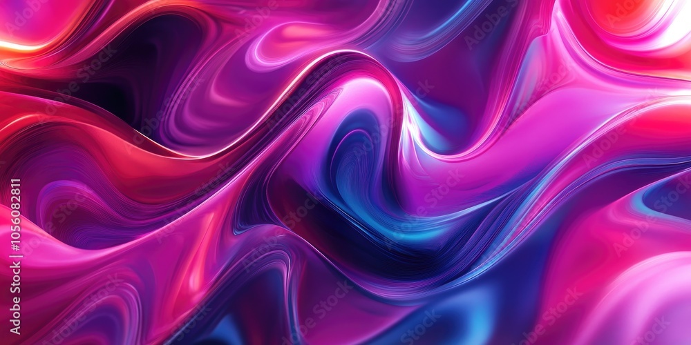 Fototapeta premium Dark abstract design featuring a blurred multicolor magenta background, ideal for patterns and wallpapers.