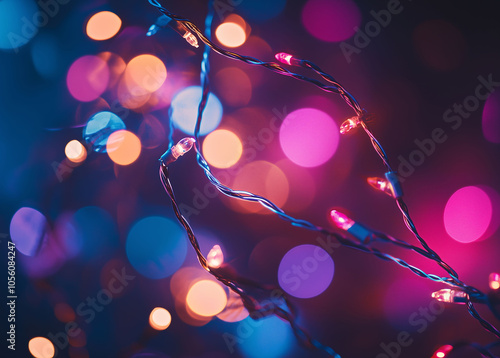 Glowing Bokeh and String Lights for Party Decor photo