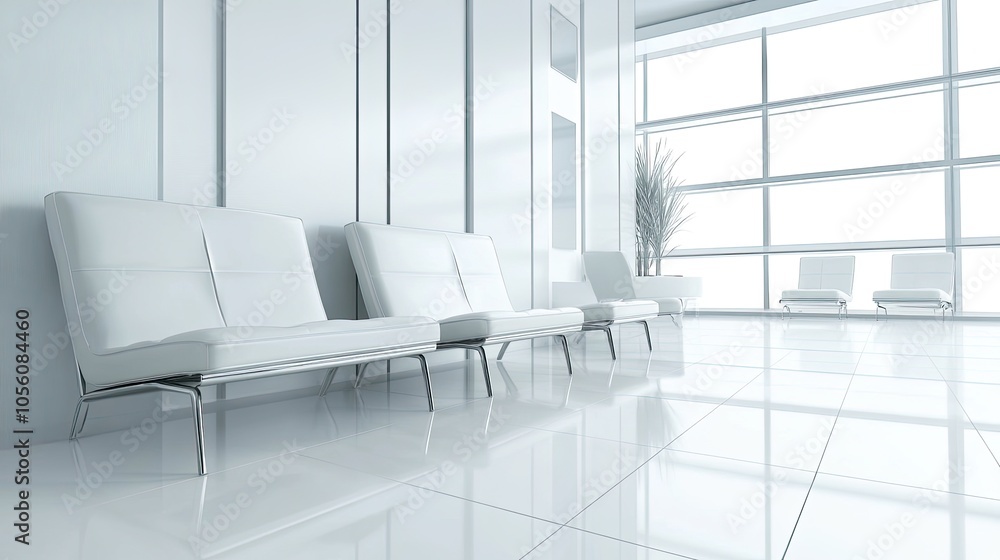 Modern lounge with clean white walls, low-profile seating, and minimal decor. Bright, airy, and sophisticated design. Modern lounge with clean white walls, low-profile seating, and minimal decor. Bright, airy, and sophisticated design.